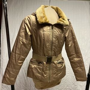 NY & company tan puffer jacket. Size-XS